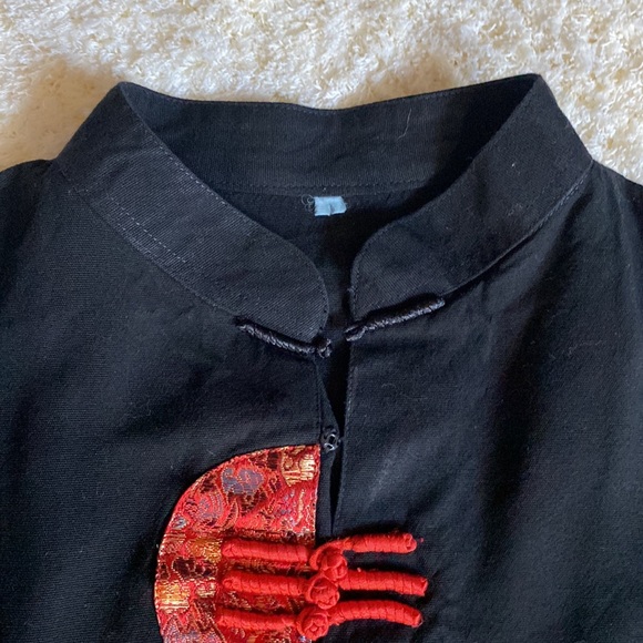 Asian-inspired Black Top - Picture 2 of 5